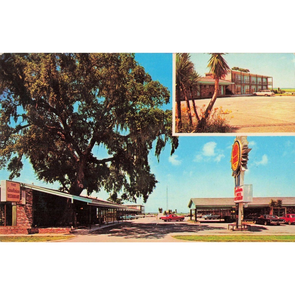 Vintage The Carolinian Motel Restaurant Georgetown SC Quality Courts Postcard